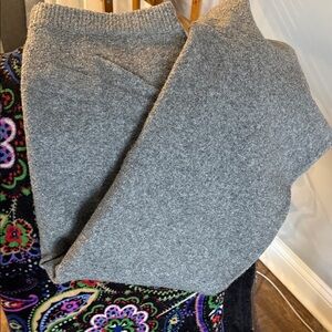 Express Sweater Heather Gray Pencil Skirt